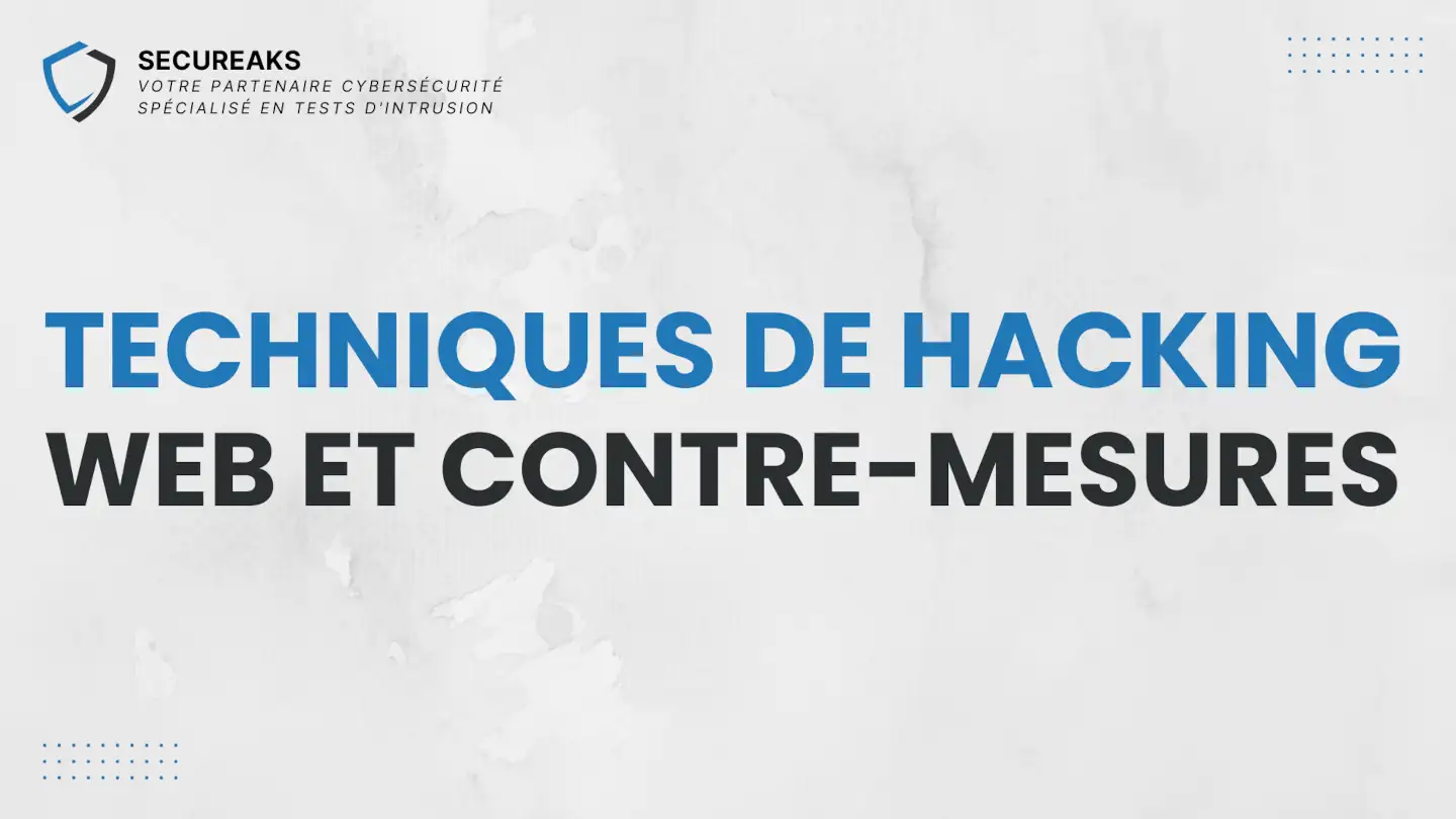 Techniques de hacking web et contre-mesures illustration