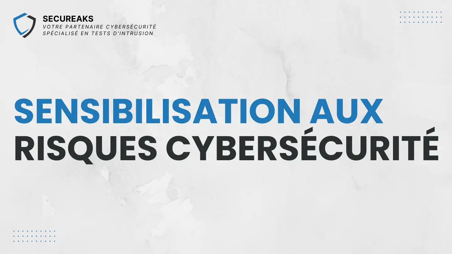 Sensibilisation aux risques de cybersécurité illustration